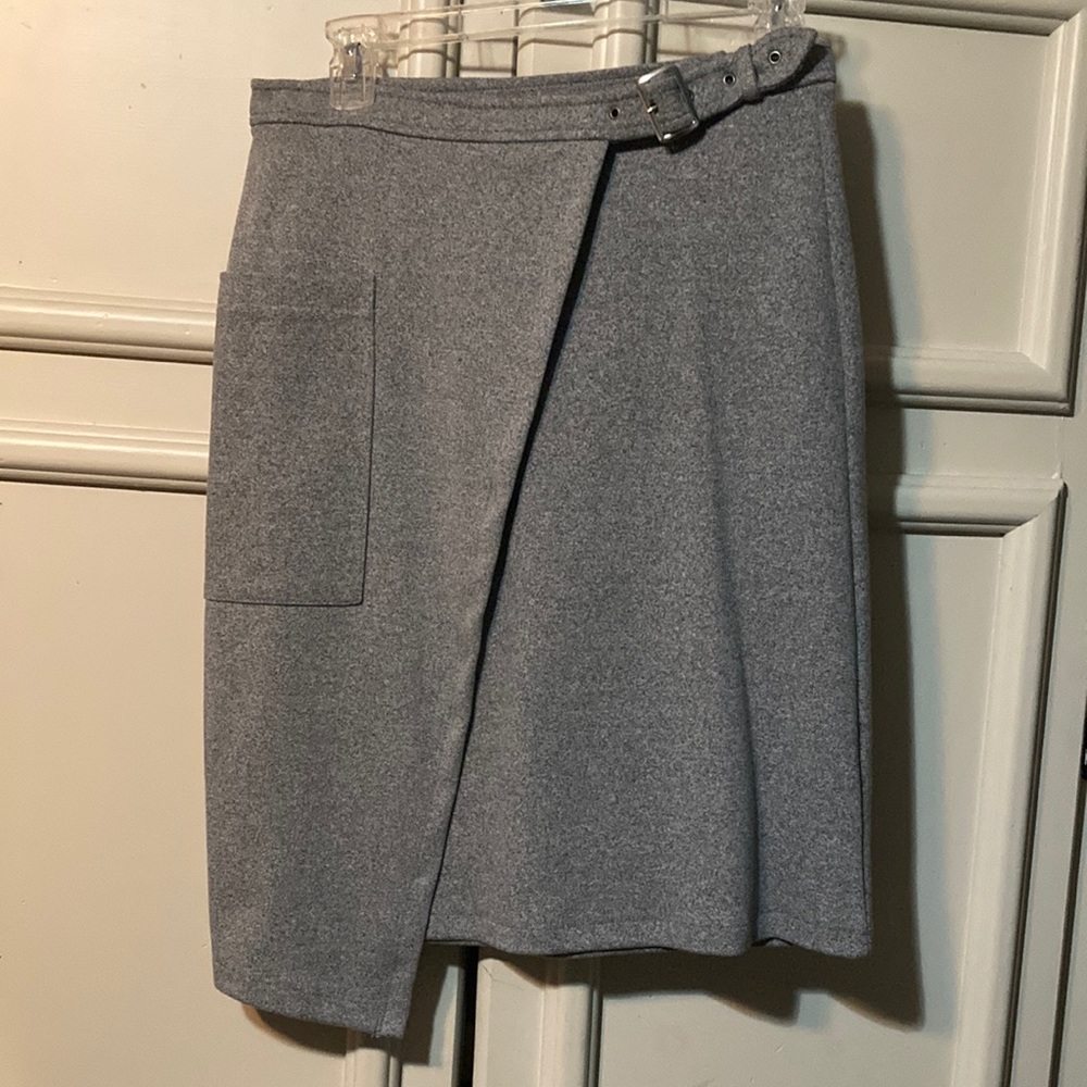 Miss Selfridge gray asymmetrical skirt SIZE 6